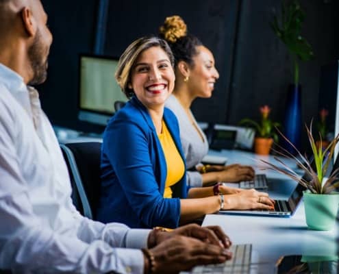 office staff in the workplace