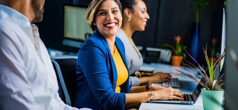 office staff in the workplace