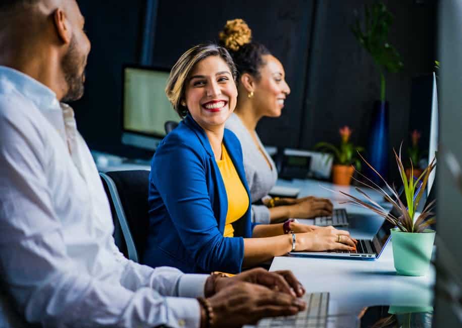 office staff in the workplace