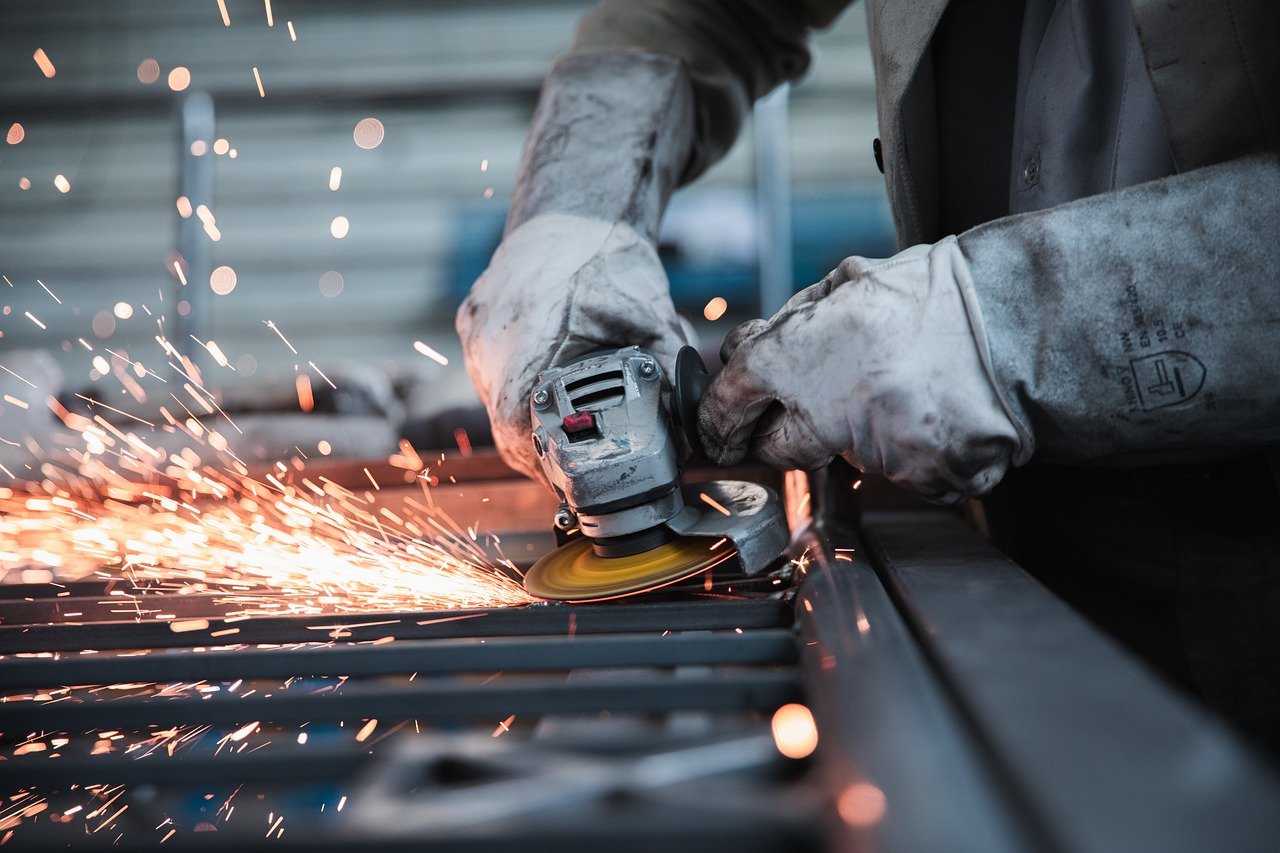 Worker in a factory