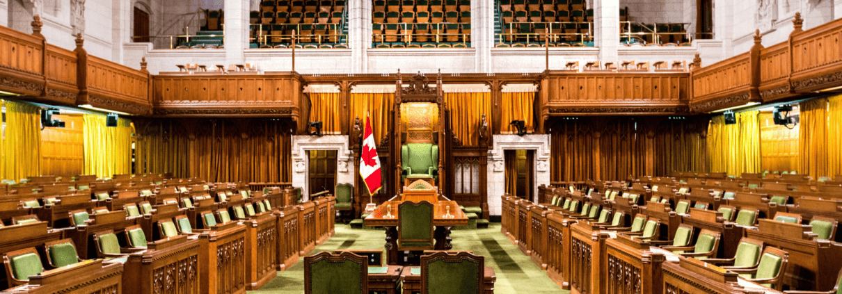 House of Commons in Ottawa before the tabling of the 2023 federal budget