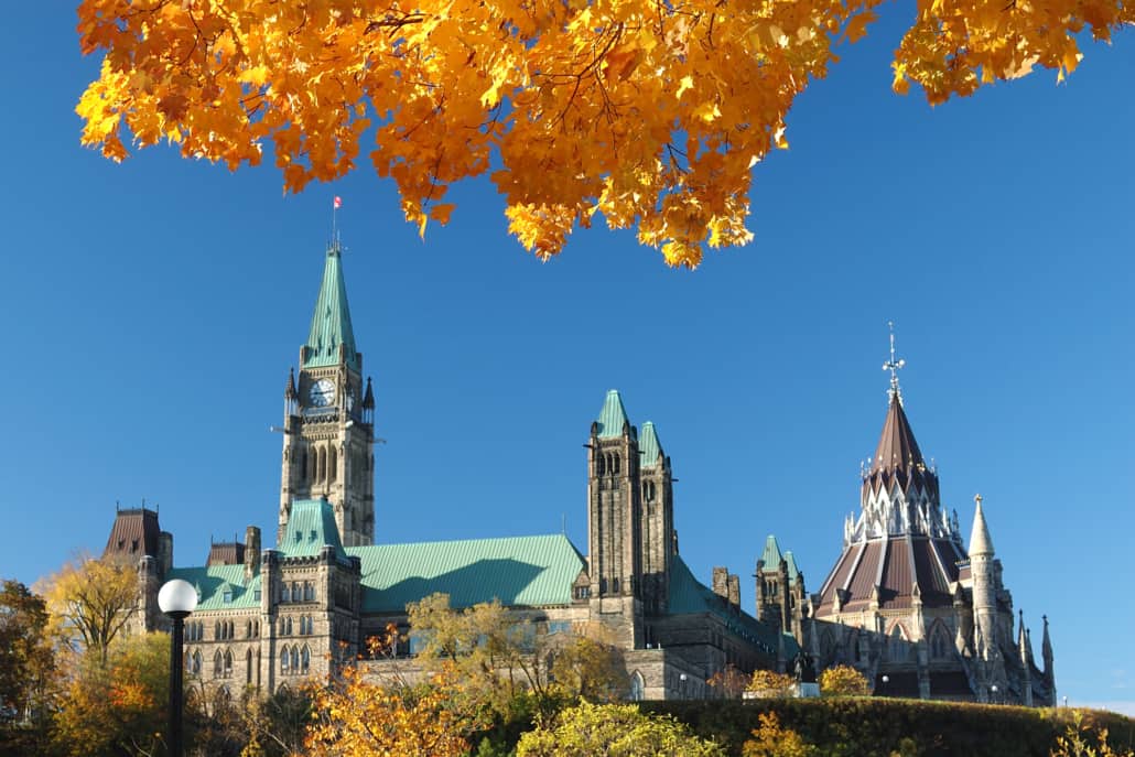 Parliament Hill where 2023 Fall Economic Statement was delivered