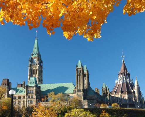 Parliament Hill where 2023 Fall Economic Statement was delivered