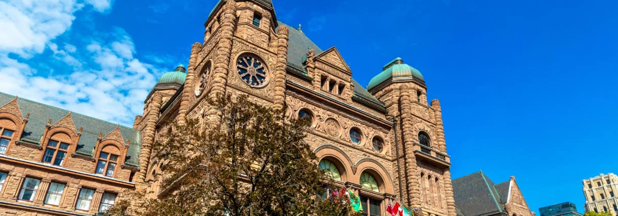 Queen's Park in Toronto where the 2025 Budget was tabled in the legislature