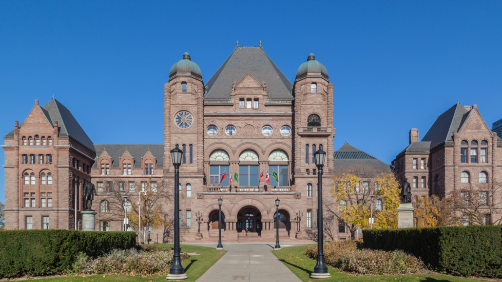 Queen's Park where the 2026 Ontario Budget was tabled
